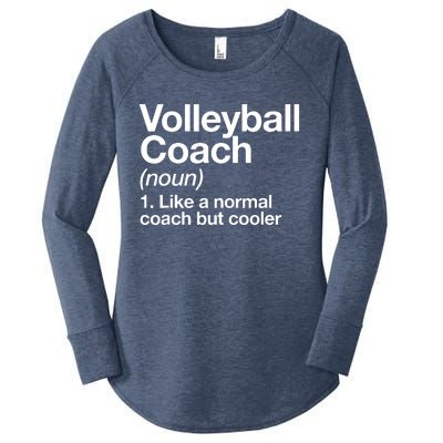 Volleyball Coach Funny Sports Definition Trainer Instructor Women's Perfect Tri Tunic Long Sleeve Shirt