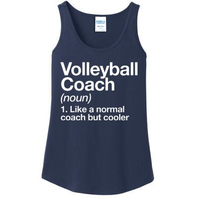 Volleyball Coach Funny Sports Definition Trainer Instructor Ladies Essential Tank