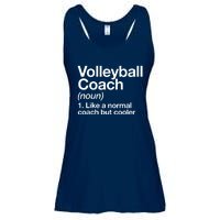 Volleyball Coach Funny Sports Definition Trainer Instructor Ladies Essential Flowy Tank