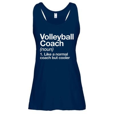 Volleyball Coach Funny Sports Definition Trainer Instructor Ladies Essential Flowy Tank