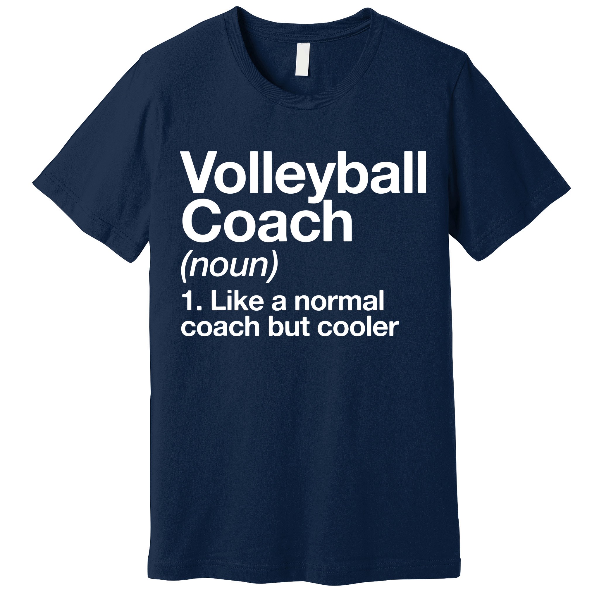 Volleyball Coach Funny Sports Definition Trainer Instructor Premium T-Shirt