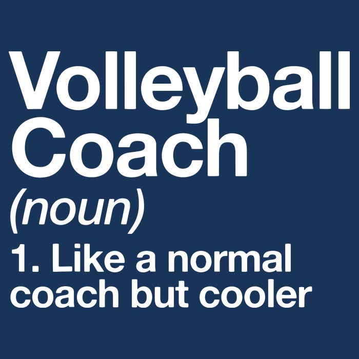 Volleyball Coach Funny Sports Definition Trainer Instructor Premium T-Shirt