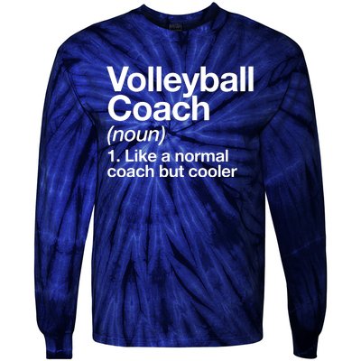 Volleyball Coach Funny Sports Definition Trainer Instructor Tie-Dye Long Sleeve Shirt