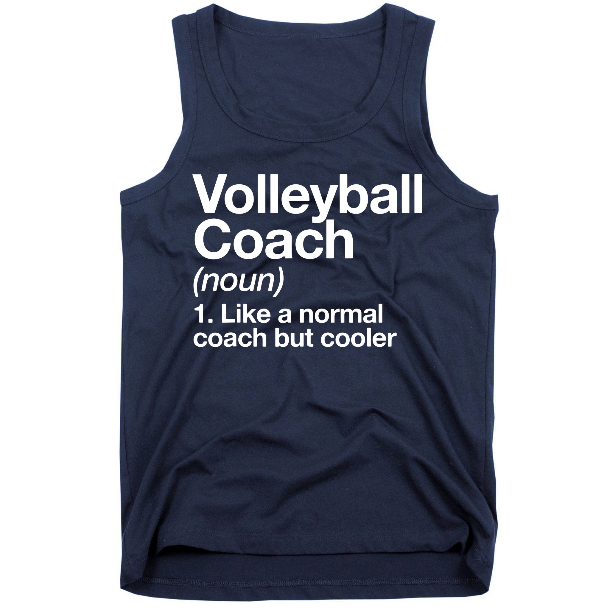 Volleyball Coach Funny Sports Definition Trainer Instructor Tank Top