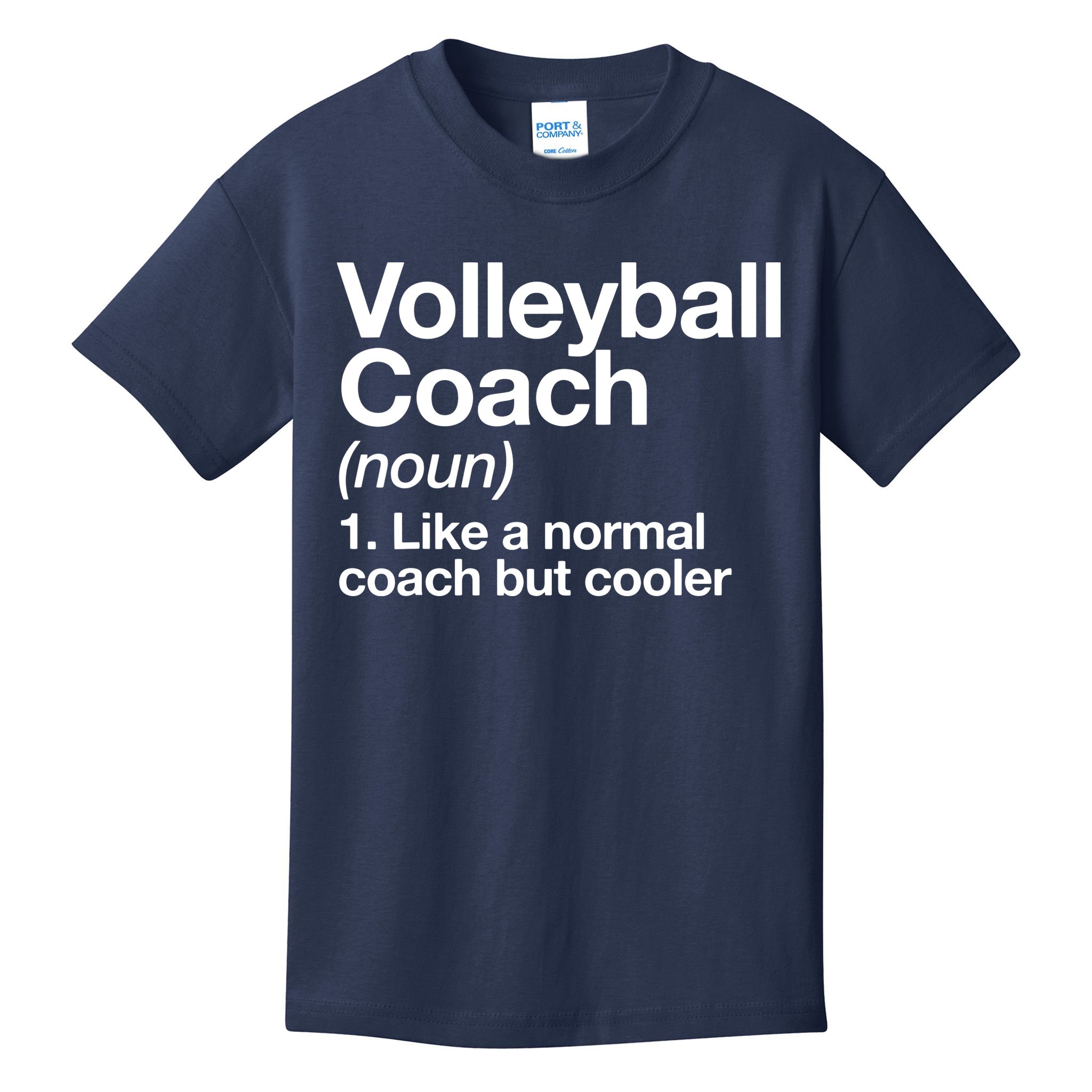 Volleyball Coach Funny Sports Definition Trainer Instructor Kids T-Shirt