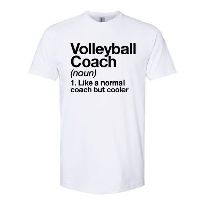 Volleyball Coach Funny Sports Definition Trainer Instructor Softstyle CVC T-Shirt