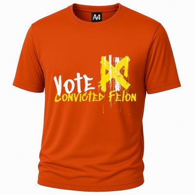 Vote Convicted Felon Usa 2024 Election Graffiti Cooling Performance Crew T-Shirt