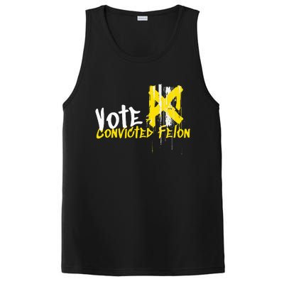 Vote Convicted Felon Usa 2024 Election Graffiti PosiCharge Competitor Tank