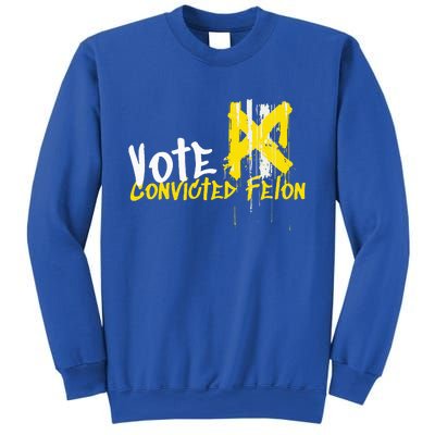 Vote Convicted Felon Usa 2024 Election Graffiti Sweatshirt