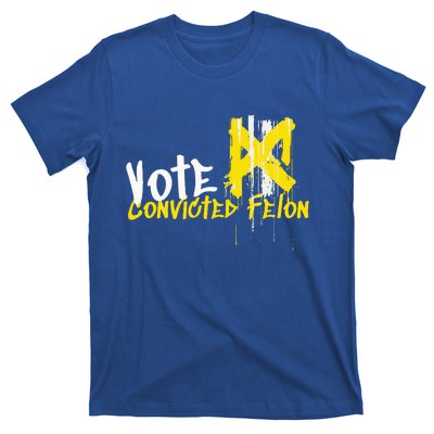 Vote Convicted Felon Usa 2024 Election Graffiti T-Shirt