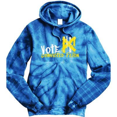 Vote Convicted Felon Usa 2024 Election Graffiti Tie Dye Hoodie