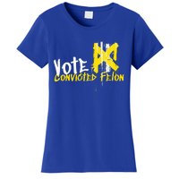 Vote Convicted Felon Usa 2024 Election Graffiti Women's T-Shirt