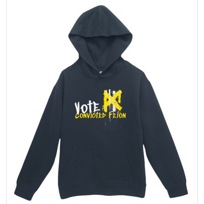 Vote Convicted Felon Usa 2024 Election Graffiti Urban Pullover Hoodie