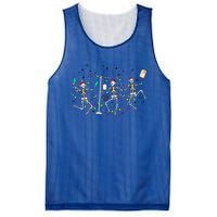 Valentines Christmas Fun Matching Skeleton Nurse Christmas Meaningful Gift Mesh Reversible Basketball Jersey Tank