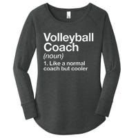 Volleyball Coach Funny Sports Definition Trainer Instructor Women's Perfect Tri Tunic Long Sleeve Shirt