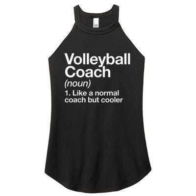 Volleyball Coach Funny Sports Definition Trainer Instructor Women's Perfect Tri Rocker Tank