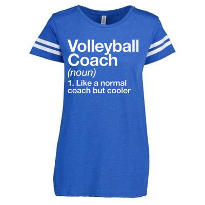 Volleyball Coach Funny Sports Definition Trainer Instructor Enza Ladies Jersey Football T-Shirt