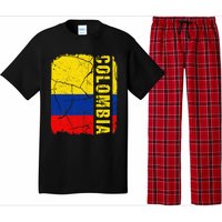 Vintage Colombian Flag Colombia Pride Roots Heritage Gift Pajama Set