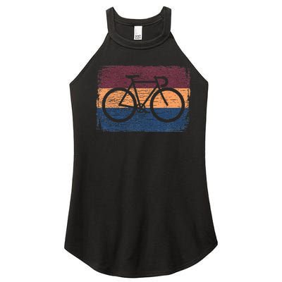 Vintage Cycling Funny Classic Bicycle Bicycling Lover Outfit Women's Perfect Tri Rocker Tank