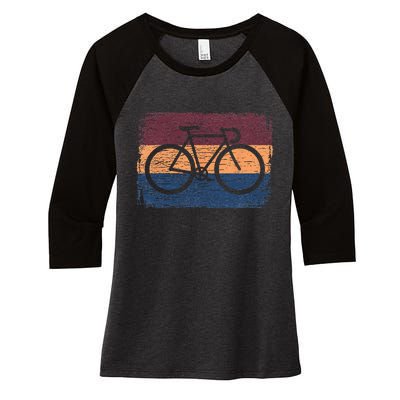 Vintage Cycling Funny Classic Bicycle Bicycling Lover Outfit Women's Tri-Blend 3/4-Sleeve Raglan Shirt