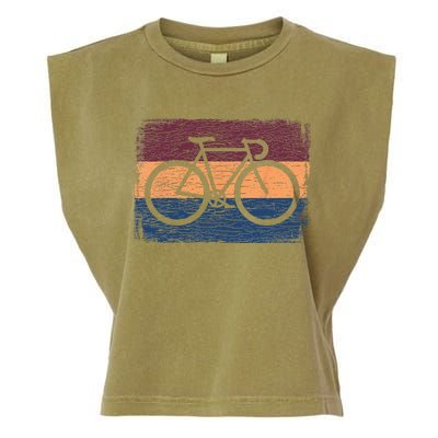 Vintage Cycling Funny Classic Bicycle Bicycling Lover Outfit Garment-Dyed Women's Muscle Tee