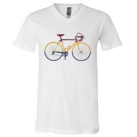 Vintage Cycling Funny Classic Bicycle Bicycling Lover Outfit V-Neck T-Shirt