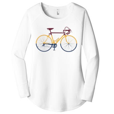 Vintage Cycling Funny Classic Bicycle Bicycling Lover Outfit Women's Perfect Tri Tunic Long Sleeve Shirt