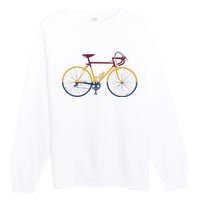 Vintage Cycling Funny Classic Bicycle Bicycling Lover Outfit Premium Crewneck Sweatshirt