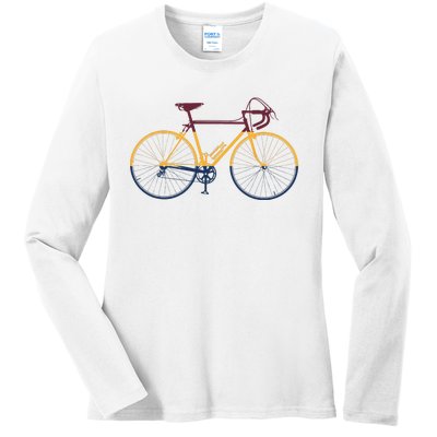 Vintage Cycling Funny Classic Bicycle Bicycling Lover Outfit Ladies Long Sleeve Shirt