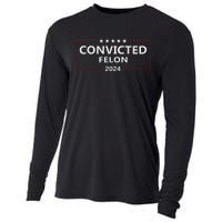 Voted Convicted Felon 2024 Pro Trump Cooling Performance Long Sleeve Crew