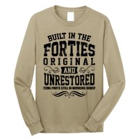 Vintage Classic Funny 80th Birthday Gift Built In The 40s Forties Long Sleeve Shirt