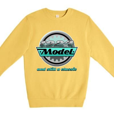 Vintage Car Gear 1924 Model And Still A Classic 100th Birthday Premium Crewneck Sweatshirt