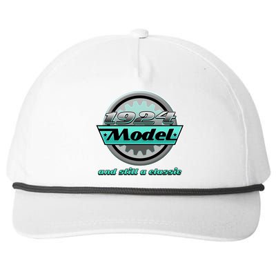 Vintage Car Gear 1924 Model And Still A Classic 100th Birthday Snapback Five-Panel Rope Hat