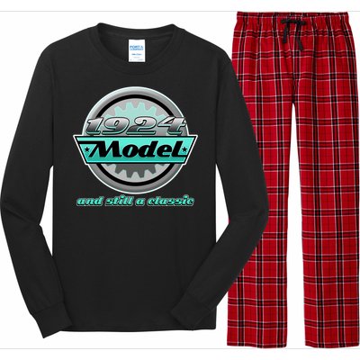 Vintage Car Gear 1924 Model And Still A Classic 100th Birthday Long Sleeve Pajama Set