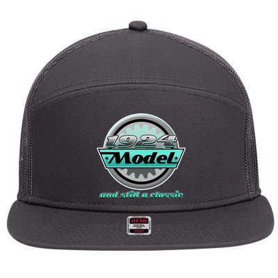 Vintage Car Gear 1924 Model And Still A Classic 100th Birthday 7 Panel Mesh Trucker Snapback Hat