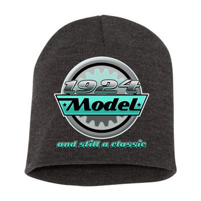 Vintage Car Gear 1924 Model And Still A Classic 100th Birthday Short Acrylic Beanie