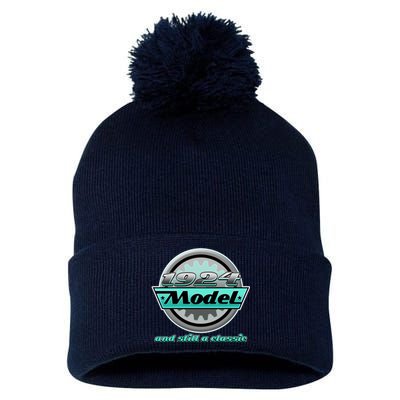 Vintage Car Gear 1924 Model And Still A Classic 100th Birthday Pom Pom 12in Knit Beanie