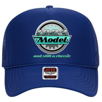 Vintage Car Gear 1924 Model And Still A Classic 100th Birthday High Crown Mesh Back Trucker Hat