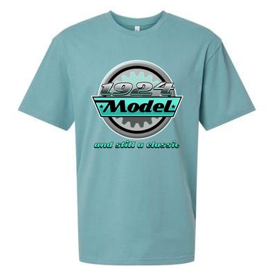 Vintage Car Gear 1924 Model And Still A Classic 100th Birthday Sueded Cloud Jersey T-Shirt