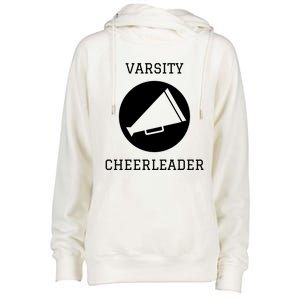 Varsity Cheerleader Gift Womens Funnel Neck Pullover Hood