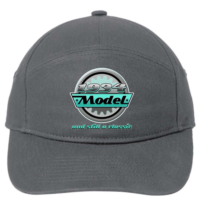 Vintage Car Gear 1934 Model And Still A Classic 90th Birthday 7-Panel Snapback Hat