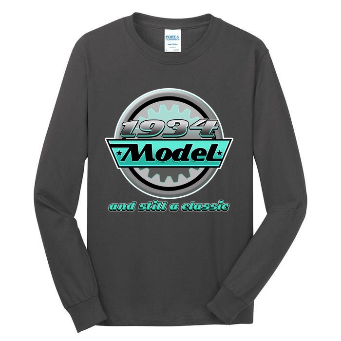 Vintage Car Gear 1934 Model And Still A Classic 90th Birthday Tall Long Sleeve T-Shirt