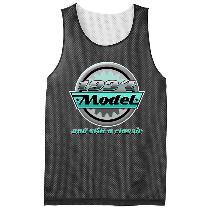 Vintage Car Gear 1934 Model And Still A Classic 90th Birthday Mesh Reversible Basketball Jersey Tank