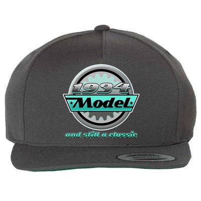 Vintage Car Gear 1934 Model And Still A Classic 90th Birthday Wool Snapback Cap