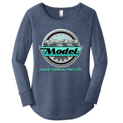 Vintage Car Gear 1944 Model And Still A Classic 80th Birthday Women's Perfect Tri Tunic Long Sleeve Shirt