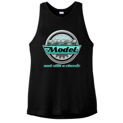 Vintage Car Gear 1954 Model And Still A Classic 70th Birthday Ladies PosiCharge Tri-Blend Wicking Tank