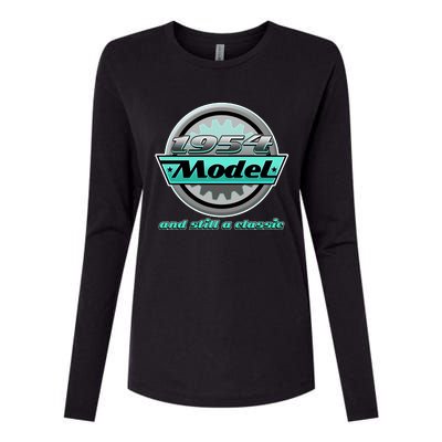 Vintage Car Gear 1954 Model And Still A Classic 70th Birthday Womens Cotton Relaxed Long Sleeve T-Shirt