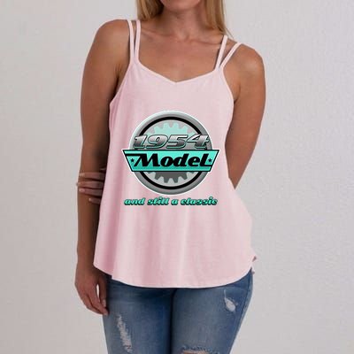 Vintage Car Gear 1954 Model And Still A Classic 70th Birthday Women's Strappy Tank