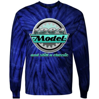 Vintage Car Gear 1964 Model And Still A Classic 60th Birthday Tie-Dye Long Sleeve Shirt