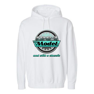 Vintage Car Gear 1964 Model And Still A Classic 60th Birthday Garment-Dyed Fleece Hoodie